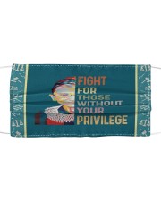RBG fight privilege sticker Cloth face mask thumbnail