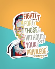 RBG fight privilege sticker Sticker - 6 pack (Vertical) aos-sticker-6-pack-vertical-lifestyle-front-02