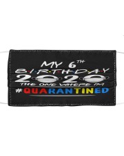 6th Birthday 2020 color Cloth face mask thumbnail
