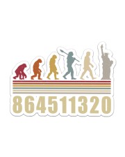 864511320 evolution Sticker - Single (Horizontal) front
