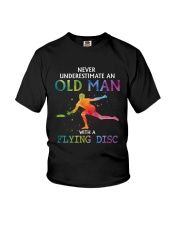 Disc golf Never old man Youth T-Shirt thumbnail