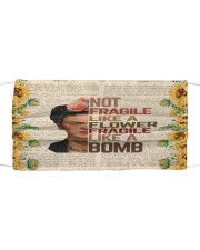 Frida Kahlo fragile sunflower Cloth face mask front