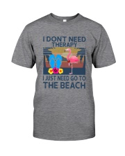 Wine Flip Flops Beach Therapy Classic T-Shirt tile