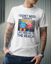 Wine Flip Flops Beach Therapy Classic T-Shirt lifestyle-mens-crewneck-front-6
