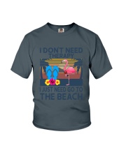 Wine Flip Flops Beach Therapy Youth T-Shirt thumbnail