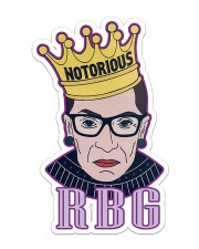 RBG notorious star Sticker tile