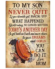 Rugby Never Quilt To My Son Mom 11x17 Poster front