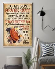 Rugby Never Quilt To My Son Mom 11x17 Poster lifestyle-poster-1
