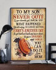 Rugby Never Quilt To My Son Mom 11x17 Poster lifestyle-poster-2
