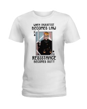 RBG when injustice K card Ladies T-Shirt thumbnail