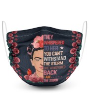 Frida Kahlo whispered 2 Layer Face Mask - Single front
