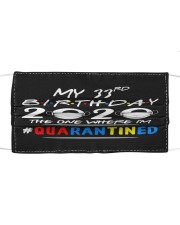 33rd Birthday 2020 color Cloth face mask thumbnail