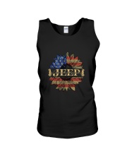 Jeep Sunflower July Fourth Unisex Tank thumbnail