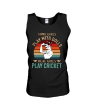 Cricket Real Girls Play Unisex Tank thumbnail