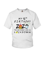 12th Birthday cake Youth T-Shirt front