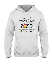 12th Birthday cake Hooded Sweatshirt thumbnail