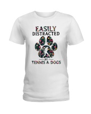 Tennis Easily distracted Ladies T-Shirt front