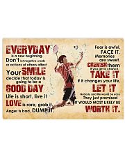 Badminton Everyday Is New Beginning 17x11 Poster front