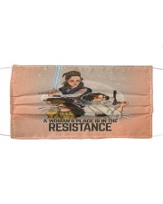 Womans place 3 Cloth face mask front