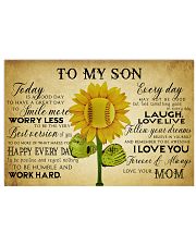 Baseball To My Son Today Mom 17x11 Poster front