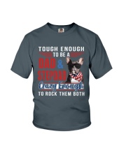 Boston Terrier Dad rock them both Youth T-Shirt thumbnail