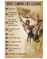 Rock Climbing Life Lessons 11x17 Poster front