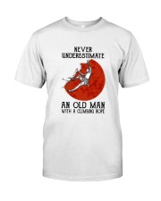 Old Man Rock climbing Classic T-Shirt front