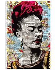 Frida Kahlo floral dict art 11x17 Poster thumbnail
