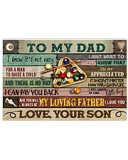 Billiards To My Dad 17x11 Poster front