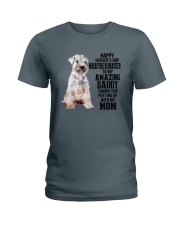 Miniature Schnauzer American amazing dad Ladies T-Shirt thumbnail