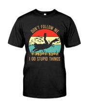 Bigfoot Freediving I Do Stupid Things Classic T-Shirt front