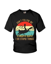 Bigfoot Freediving I Do Stupid Things Youth T-Shirt thumbnail