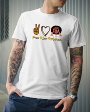 Peace Love Melanin Classic T-Shirt lifestyle-mens-crewneck-front-6