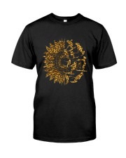 Water Skiing Sunflower Leopard Classic T-Shirt front