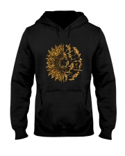 Water Skiing Sunflower Leopard Hooded Sweatshirt thumbnail