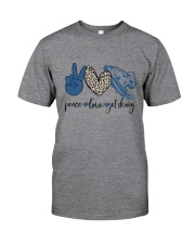 Jet Skiing Leopard pattern Peace Love Classic T-Shirt tile
