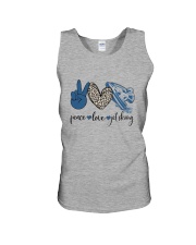 Jet Skiing Leopard pattern Peace Love Unisex Tank thumbnail