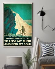 And into the Everest I go mountaineering poster 11x17 Poster lifestyle-poster-1