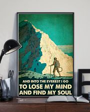And into the Everest I go mountaineering poster 11x17 Poster lifestyle-poster-2