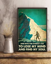 And into the Everest I go mountaineering poster 11x17 Poster lifestyle-poster-3