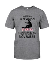 Snowboarding November Woman Love Classic T-Shirt tile