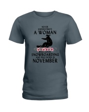 Snowboarding November Woman Love Ladies T-Shirt thumbnail