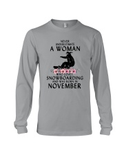 Snowboarding November Woman Love Long Sleeve Tee thumbnail