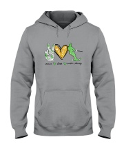 Peace Love Water Skiing Hooded Sweatshirt thumbnail