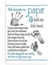 Walk alongside Papa 11x17 Poster front
