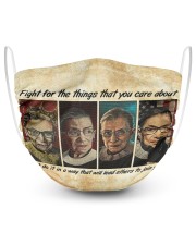 RBG fight 4 poster 2 Layer Face Mask - Single thumbnail