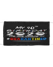 40th Birthday 2020 color Cloth face mask thumbnail
