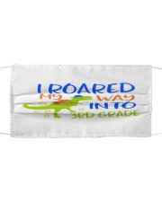 3rd grade I roared my way Cloth face mask thumbnail