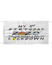 1st Birthday cake Cloth face mask thumbnail
