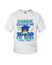 Black Boy 6th grade Goodbye quarantine Youth T-Shirt front